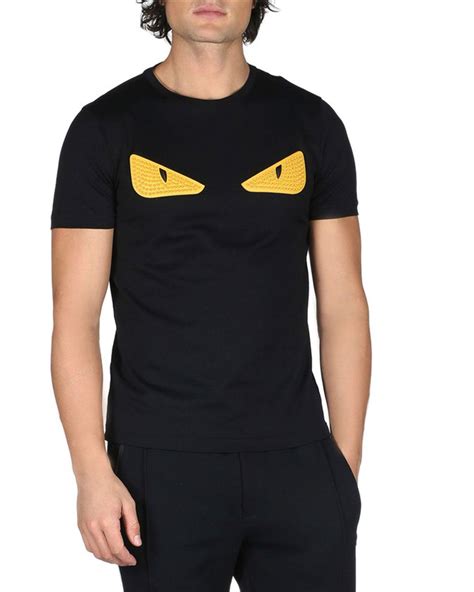 fendi shirt 2018|Fendi eyes t shirt men's.